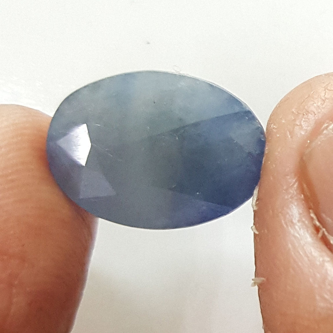 9.26 Ratti Natural Blue Sapphire With Govt Lab Certified-(1221)