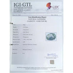 Load image into Gallery viewer, 2.77/CT Natural Blue Sapphire with Govt Lab Certificate-BLUSA9U