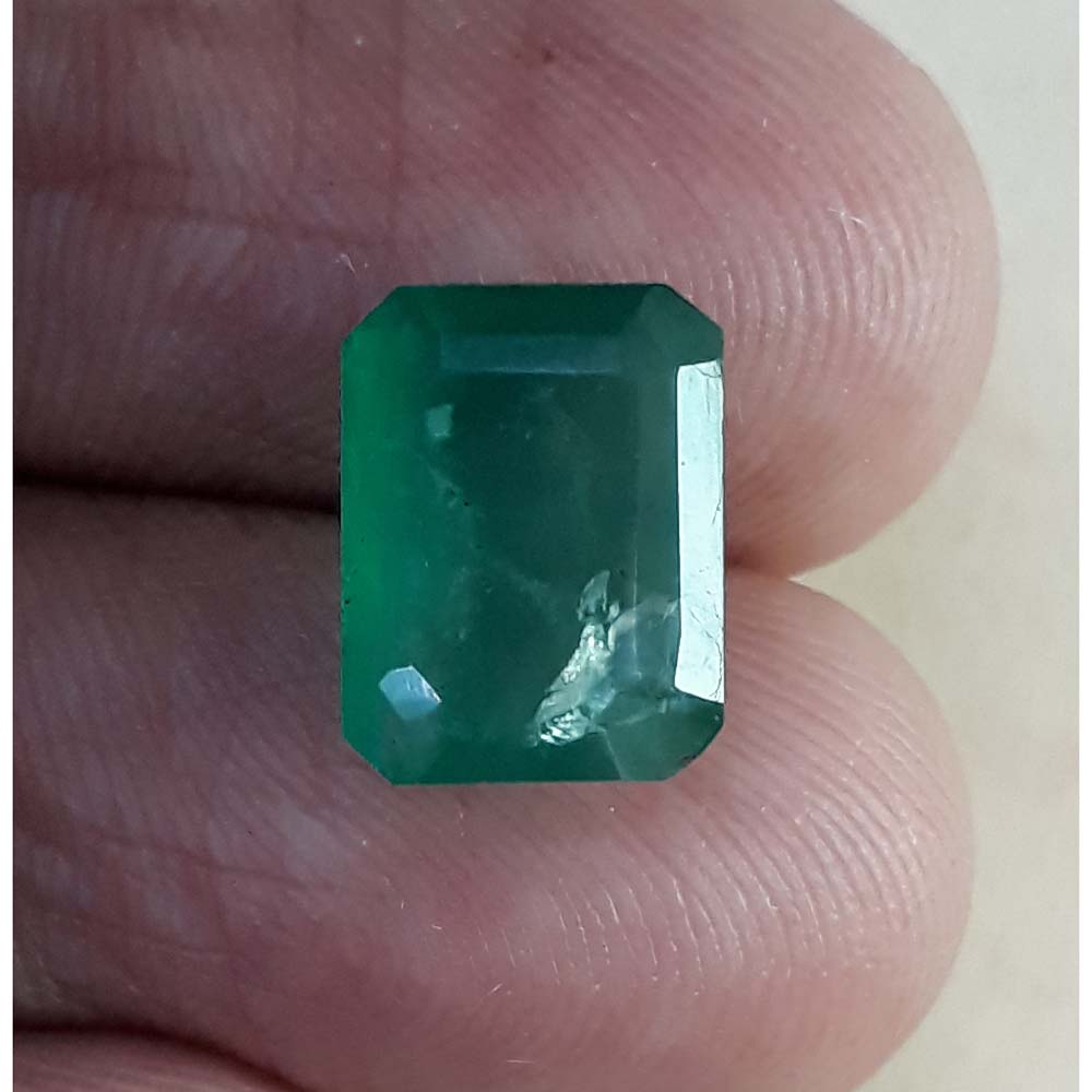 4.35/CT Natural Panna Stone with Govt. Lab Certificate (100870)