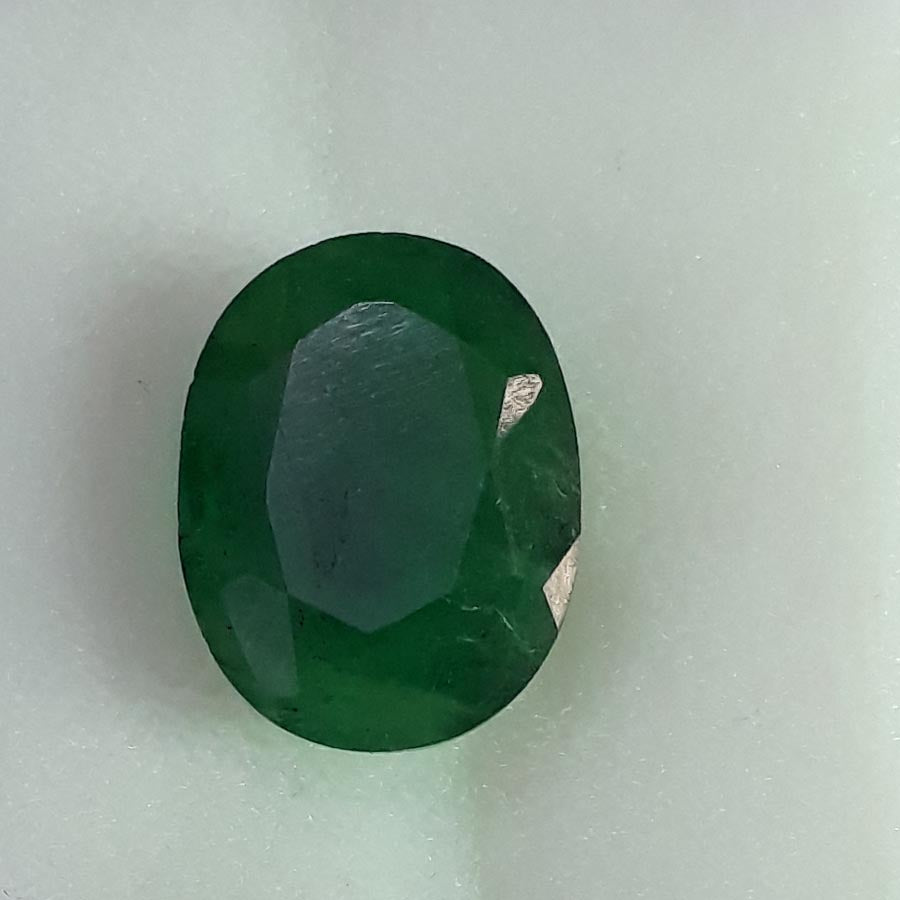 4.08/CT Natural Panna Stone with Govt. Lab Certificate (101308)