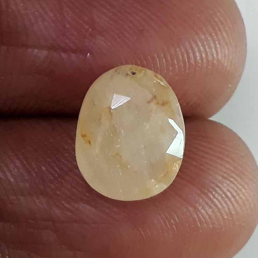 4.88 Ratti Natural yellow sapphire with Govt Lab Certificate-(4551)