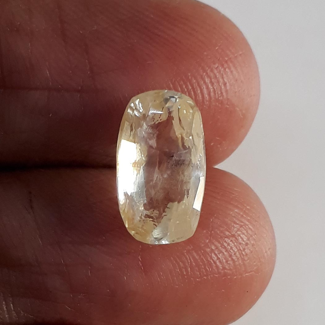 4.01/CT Natural Ceylonese Pukhraj with Govt Lab Certificate-YELSA9U