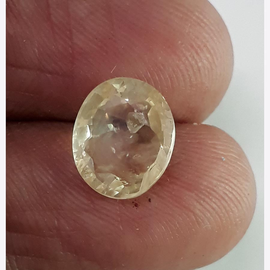 3.23 Ratti Natural yellow sapphire with Govt Lab Certificate-(YELSA9T)