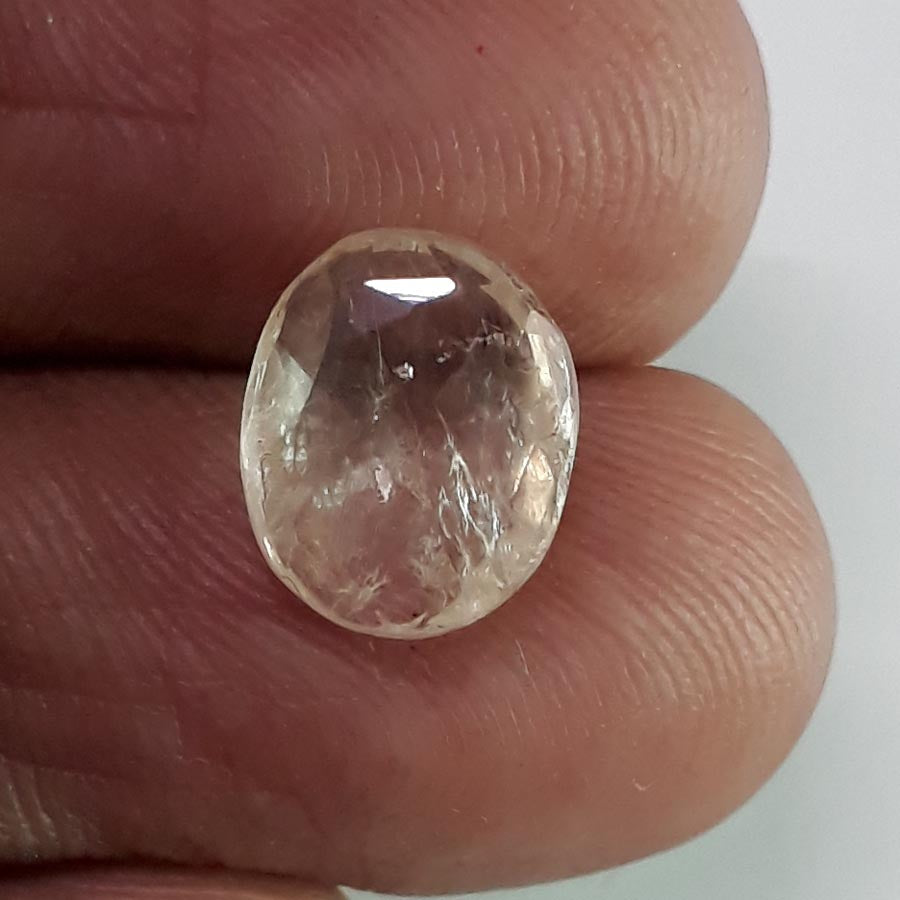 3.70/CT Natural Ceylonese Pukhraj with Govt Lab Certificate-YELSA9U