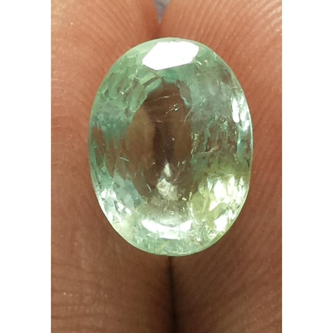 3.35/CT Natural Panna Stone with Govt. Lab Certificate (89910)