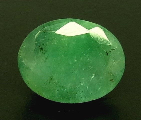 4.01/CT Natural Panna Stone with Govt. Lab Certificate (16650)