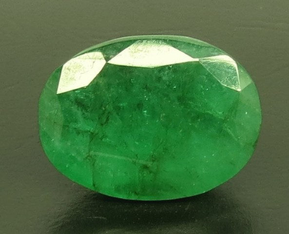 8.48/CT Natural Panna Stone with Govt. Lab Certificate (34410)