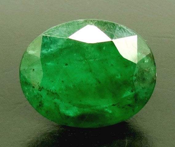 8.51/CT Natural Panna Stone with Govt. Lab Certificate (34410)