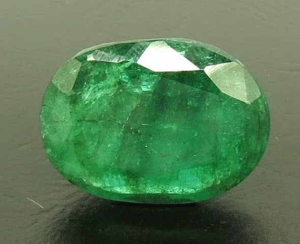 7.64/CT Natural Panna Stone with Govt. Lab Certificate (23310)