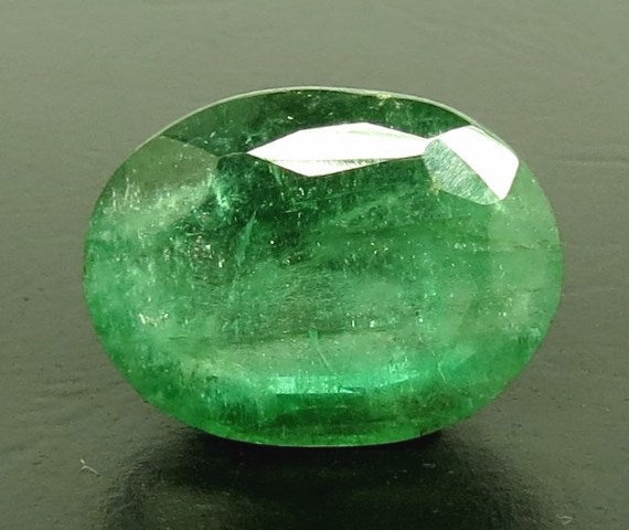 5.76/CT Natural Panna Stone with Govt. Lab Certificate (23310)