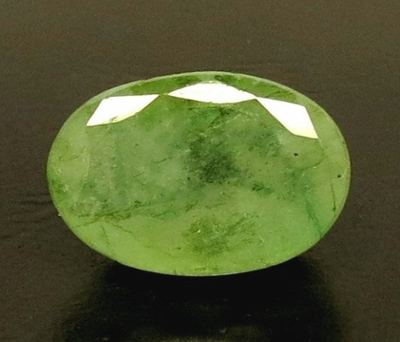 4.03/CT Natural Panna Stone with Govt. Lab Certificate-2958D9692