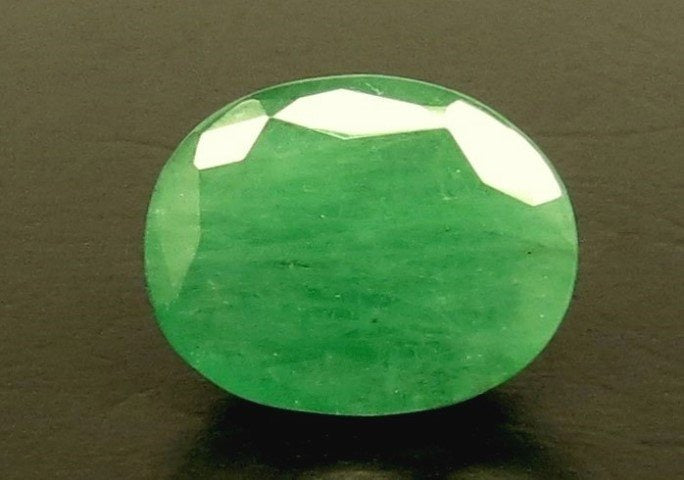 5.79/CT Natural Panna Stone with Govt. Lab Certificate (4386D15999)