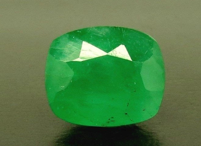6.39/CT Natural Panna Stone with Govt. Lab Certificate (34410)