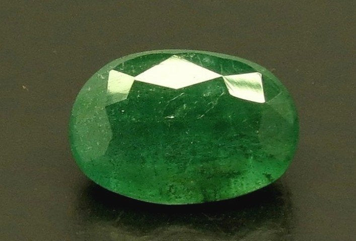 6.71/CT Natural Panna Stone with Govt. Lab Certificate (23310)