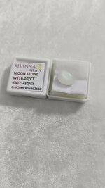 Load and play video in Gallery viewer, 6.1/CT Moon Stone with Govt. Lab Certificate (450)