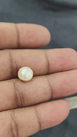 Load and play video in Gallery viewer, 4.33/CT Natural Basra Pearl with Govt. Lab Certificate (58000)