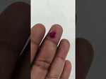 Load and play video in Gallery viewer, 3.84/CT Natural Ruby Stone with Govt. Lab Certificate-16016S205957