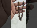Load and play video in Gallery viewer, TIGER EYE MALA - KG01
