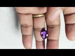 Load and play video in Gallery viewer, 7.45/CT Natural Amethyst Gemstone with Govt. Lab Certificate