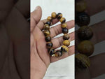 Load and play video in Gallery viewer, ROUND TIGER EYE BRACELET