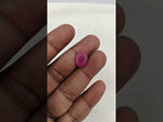 Load and play video in Gallery viewer, 6.76/CT Natural Ruby Stone with Govt. Lab Certificate-16140S206362