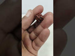 Load and play video in Gallery viewer, 2.280 Gram Natural Three Mukhi Rudraksha with Govt. Lab Certificate-KG615115