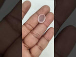 Load and play video in Gallery viewer, 6.90/CT Healing Rose Quartz Stone with Govt. Lab Certificate-RQTZ5011