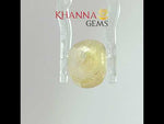 Load and play video in Gallery viewer, 5.59/CT Natural Yellow Sapphire With Govt Lab Certificate-13108D53945