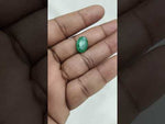 Load and play video in Gallery viewer, 5.48/CT Natural Panna Stone with Govt. Lab Certificate-11388D46131