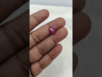 Load and play video in Gallery viewer, 3.75/CT Natural Ruby Stone with Govt. Lab Certificate-15897S205555