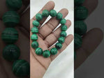 Load and play video in Gallery viewer, MALACHITE BRACELET BIG BEADS