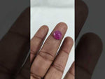 Load and play video in Gallery viewer, 5.62/CT Natural Ruby Stone with Govt. Lab Certificate-16275S206804