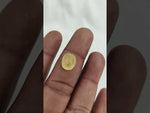 Load and play video in Gallery viewer, 4.8/CT Natural Yellow Sapphire With Govt Lab Certificate-12214D49574