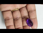 Load and play video in Gallery viewer, 15.50/CT Natural Amethyst Gemstone with Govt. Lab Certificate