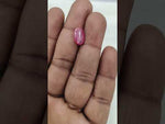 Load and play video in Gallery viewer, 4.17/CT Natural Ruby Stone with Govt. Lab Certificate-15909S205590