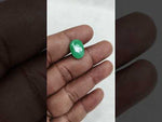 Load and play video in Gallery viewer, 8.43/CT Natural Panna Stone with Govt. Lab Certificate-12313D49933