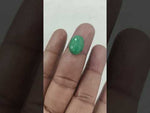 Load and play video in Gallery viewer, 6.39/CT Natural Panna Stone with Govt. Lab Certificate-11925D48103