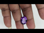 Load and play video in Gallery viewer, 9.85/CT Natural Amethyst Gemstone with Govt. Lab Certificate