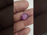 Load and play video in Gallery viewer, 6.68/CT Natural Ruby Stone with Govt. Lab Certificate-16658S208748