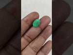 Load and play video in Gallery viewer, 5.89/CT Natural Panna Stone with Govt. Lab Certificate-11925D48100