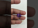 Load and play video in Gallery viewer, 9.55/CT Natural Amethyst Gemstone with Govt. Lab Certificate