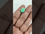 Load and play video in Gallery viewer, 6.46/CT Natural Panna Stone with Govt. Lab Certificate-12500D51204