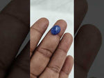 Load and play video in Gallery viewer, 8.43/CT Natural Blue Sapphire with Govt Lab Certificate-12313D49915