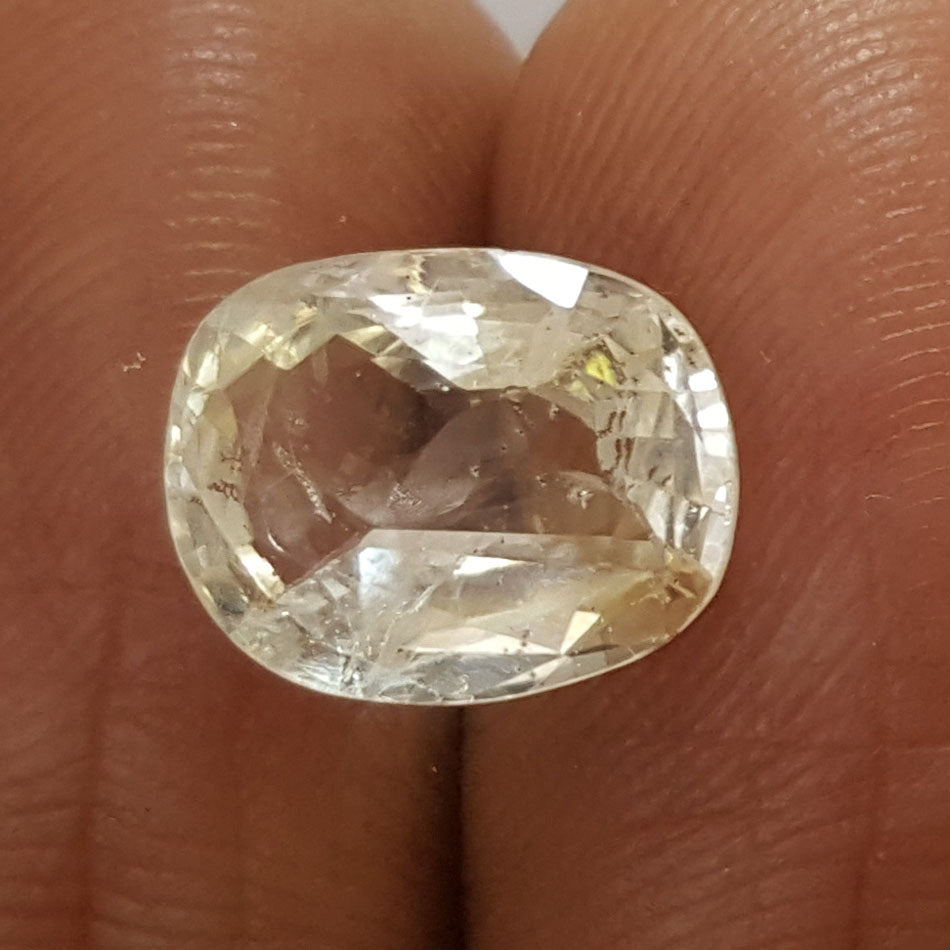 3.73/CT Natural Ceylonese Pukhraj with Govt Lab Certificate-YELSA9V