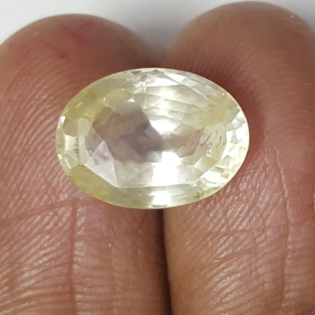 6.73/CT Natural Yellow Sapphire With Govt Lab Certificate-56610