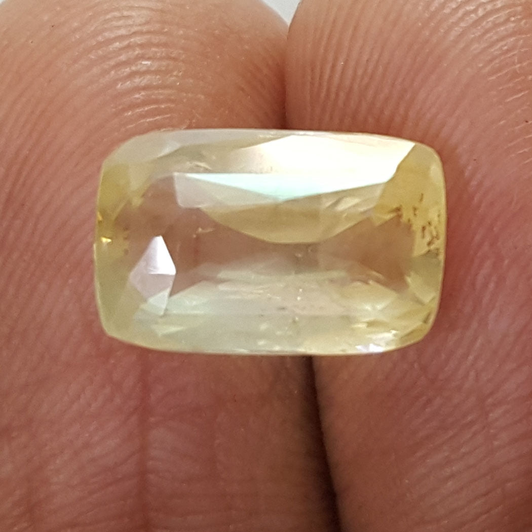 5.23/CT Natural Yellow Sapphire with Govt Lab Certificate-56610