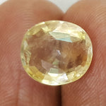Load image into Gallery viewer, 6.09/CT Natural Yellow Sapphire with Govt Lab Certificate-56610