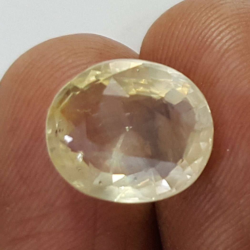7.40/CT Natural Yellow Sapphire with Govt Lab Certificate-45510