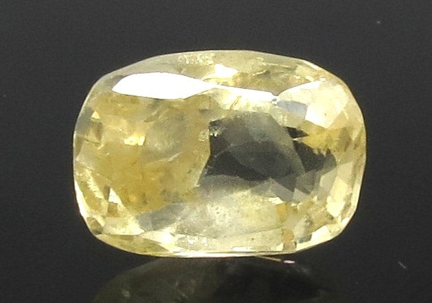 3.66/CT Natural Ceylonese Pukhraj Stone with Govt Lab Certificate-(YELSA9W)