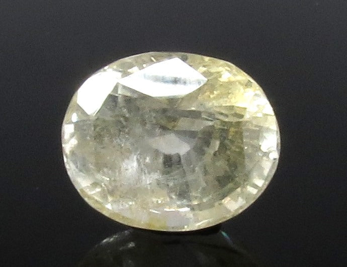 6.61/CT Natural yellow sapphire with Govt Lab Certificate-YELSA9V